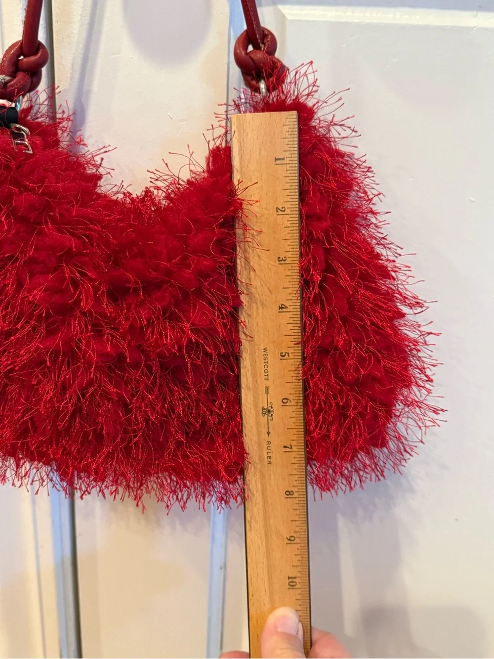 Red Fluffy Purse